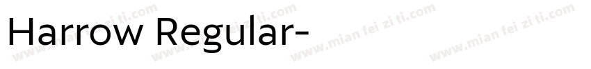 Harrow Regular字体转换